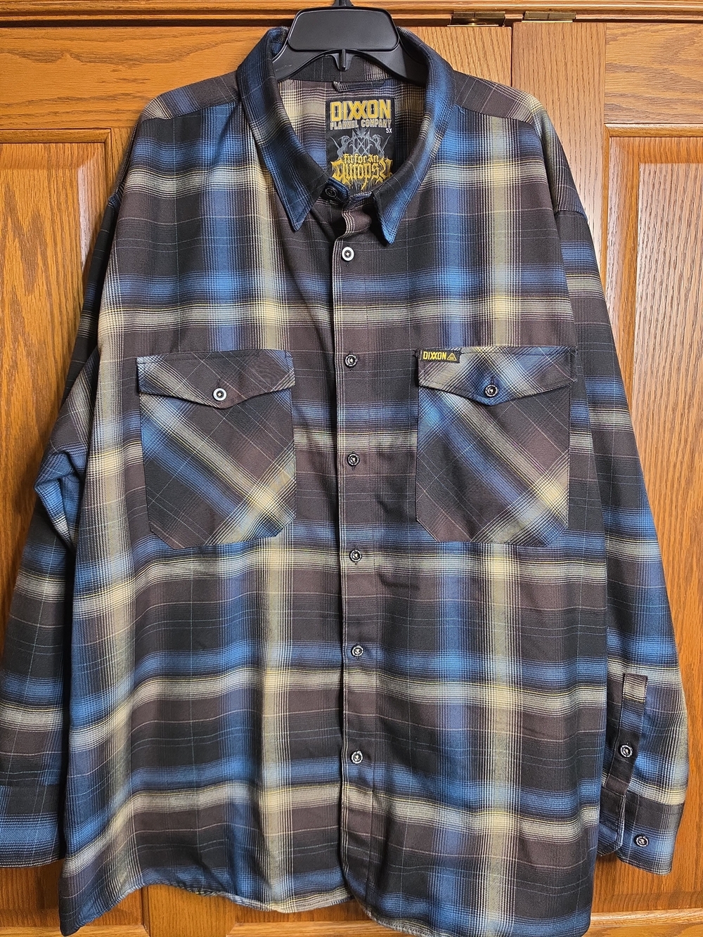Dixxon Flannel Workshirt in Blue & Gray Plaid
